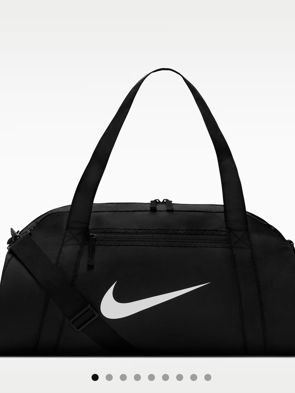 Nike training duffel gym bag black and white